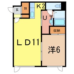 コンフォートⅢの物件間取画像